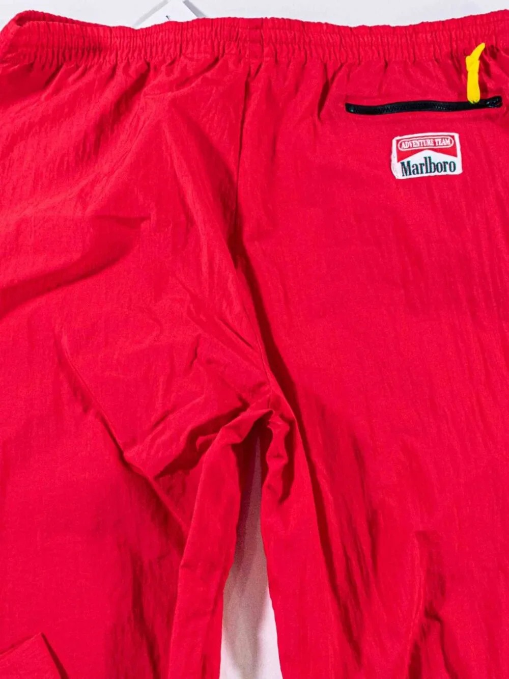 Vintage 90s Marlboro Adventure Team Windbreaker Pants XL Red Gorpcore Nylon